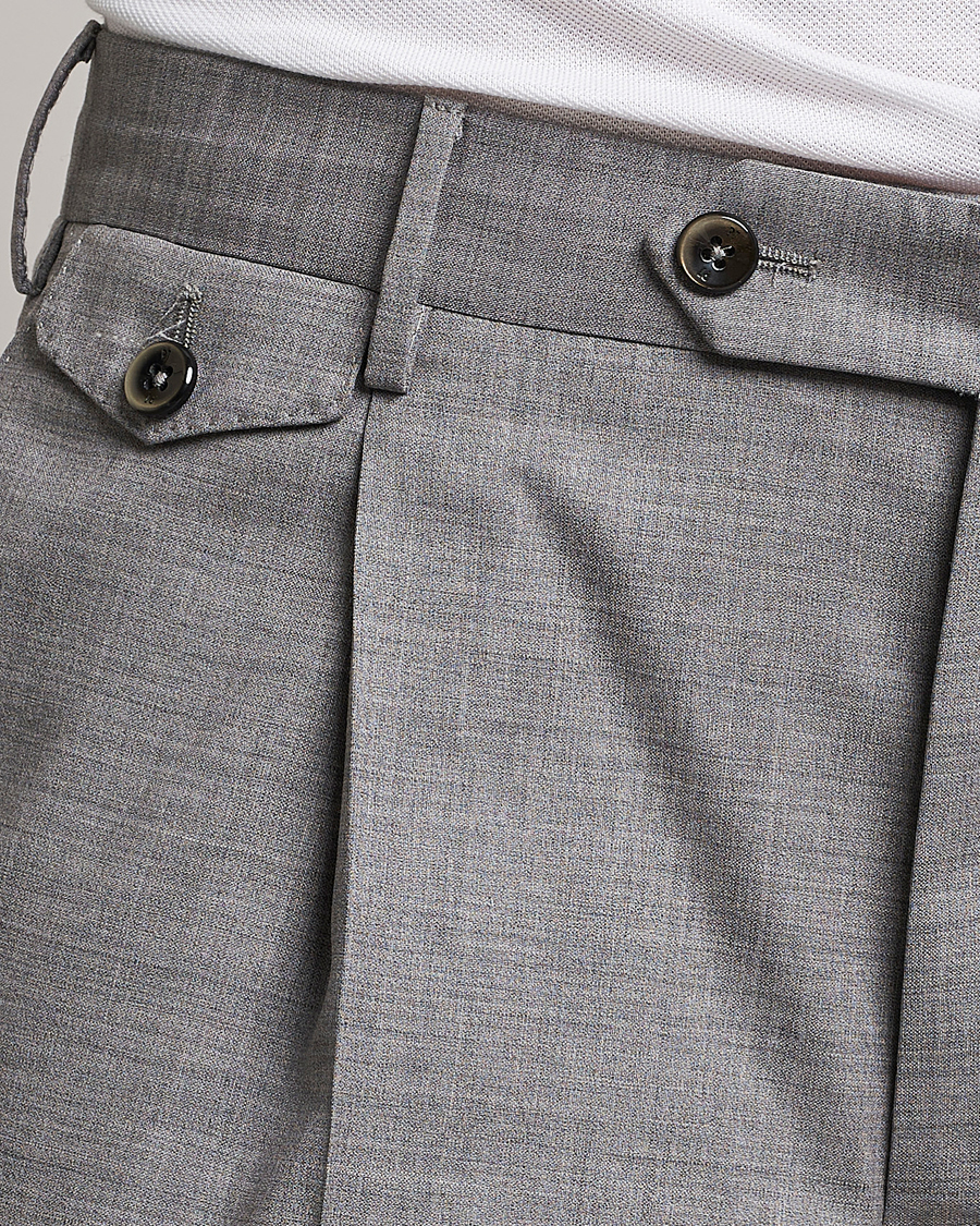 Homme | Pantalons | PT01 | Gentleman Fit Wool Trousers Light Grey