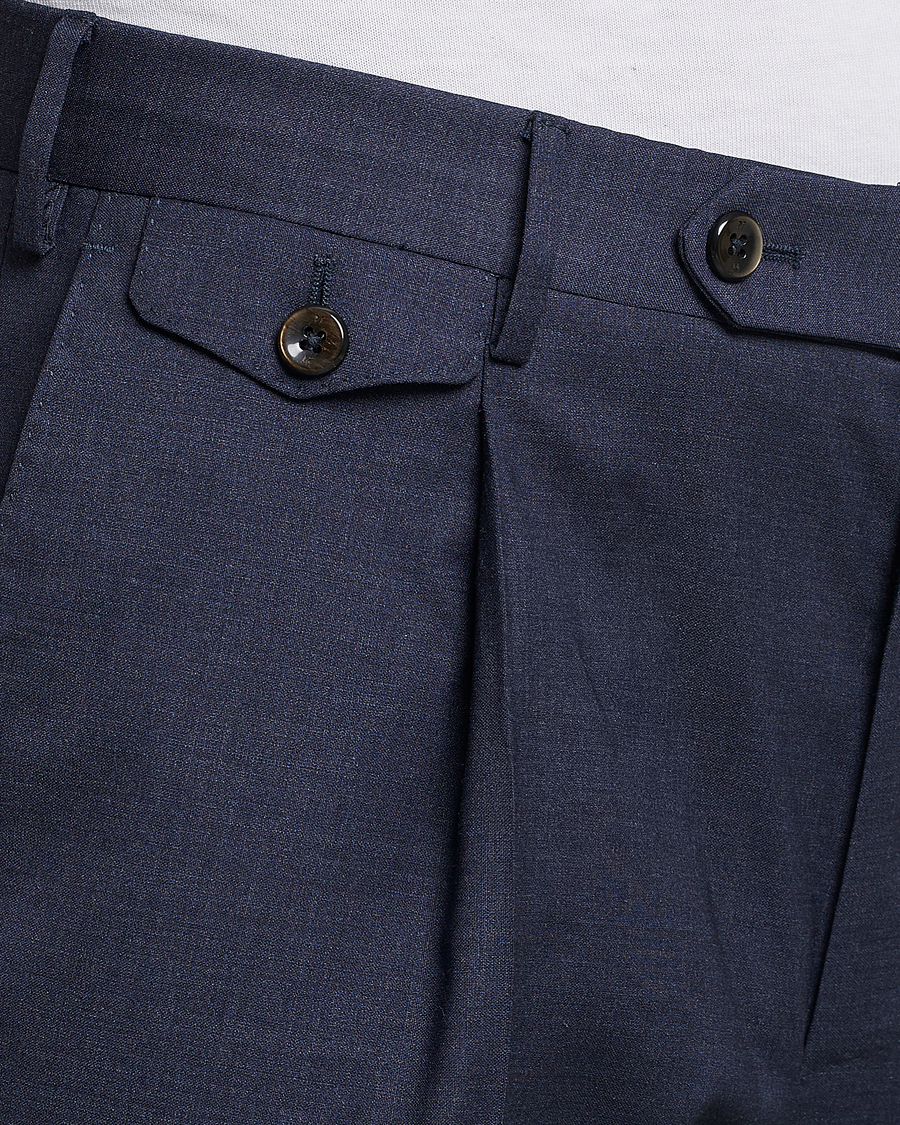 Homme | Pantalons | PT01 | Gentleman Fit Wool Trousers Dark Blue
