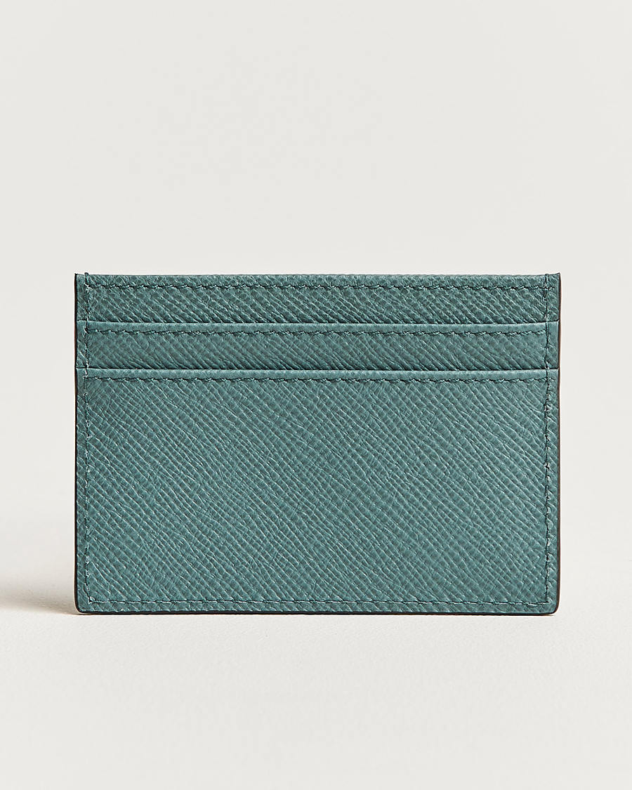 Homme | Smythson Panama Flat Cardholder Dark Teal | Smythson | Panama Flat Cardholder Dark Teal