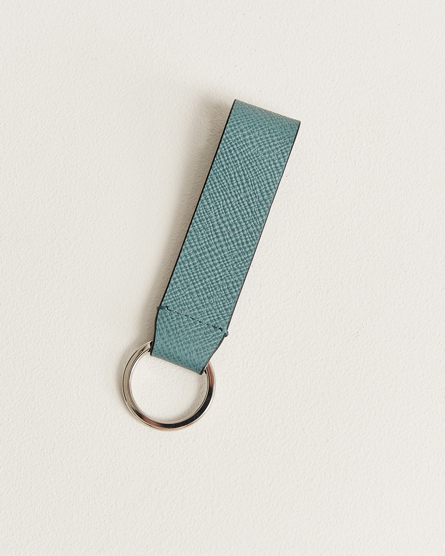 Homme | Porte-Clés | Smythson | Panama Leather Keyring Dark Teal