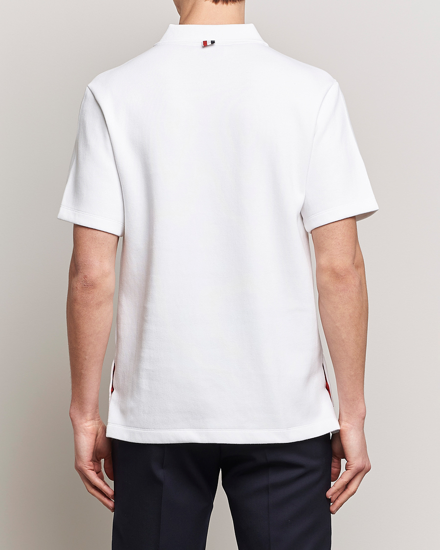 Homme | Polos | Thom Browne | Short Sleeve Pocket Polo White