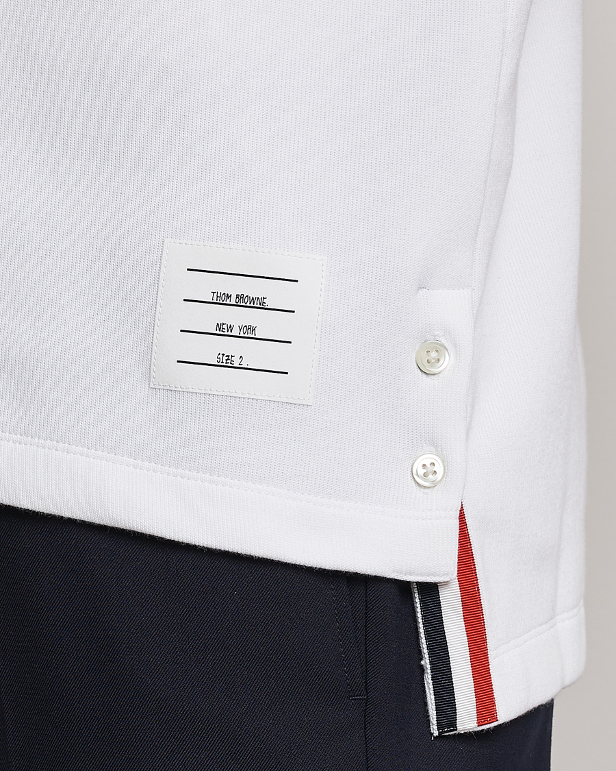 Homme | Polos | Thom Browne | Short Sleeve Pocket Polo White