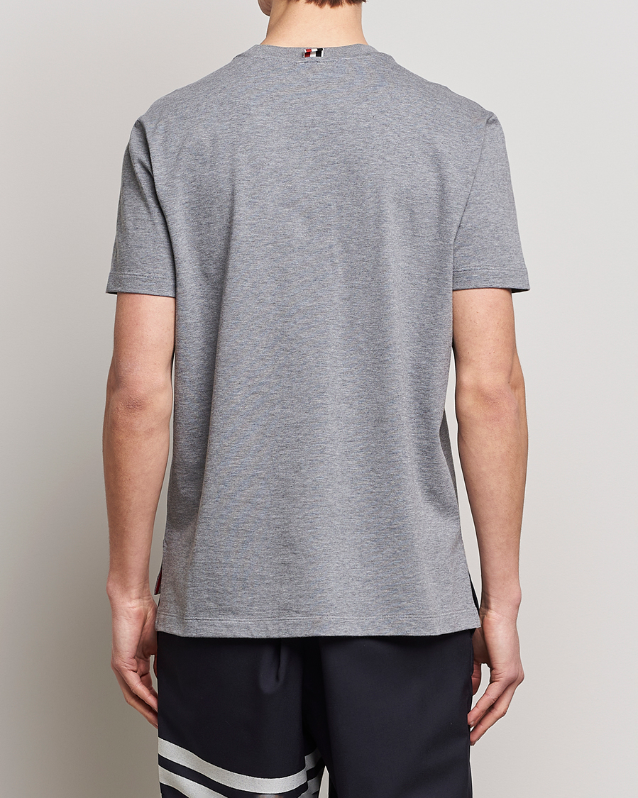 Homme | T-shirts | Thom Browne | Anchor Embroidered T-Shirt Light Grey