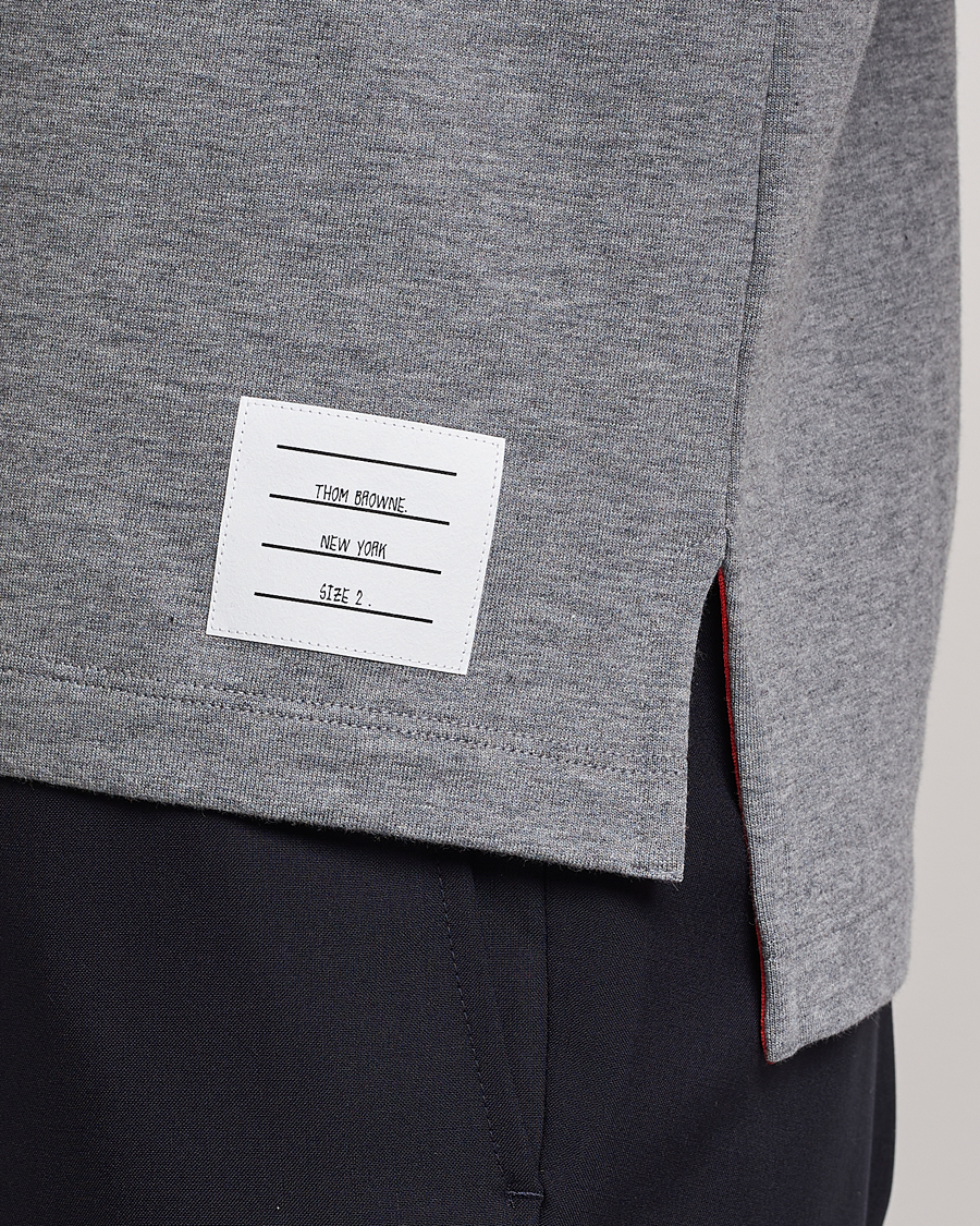 Homme | T-shirts | Thom Browne | Anchor Embroidered T-Shirt Light Grey