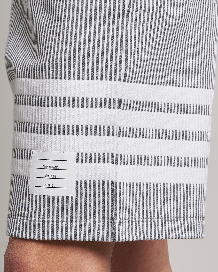 Homme | Shorts | Thom Browne | Seersucker Loopback Shorts Light Grey