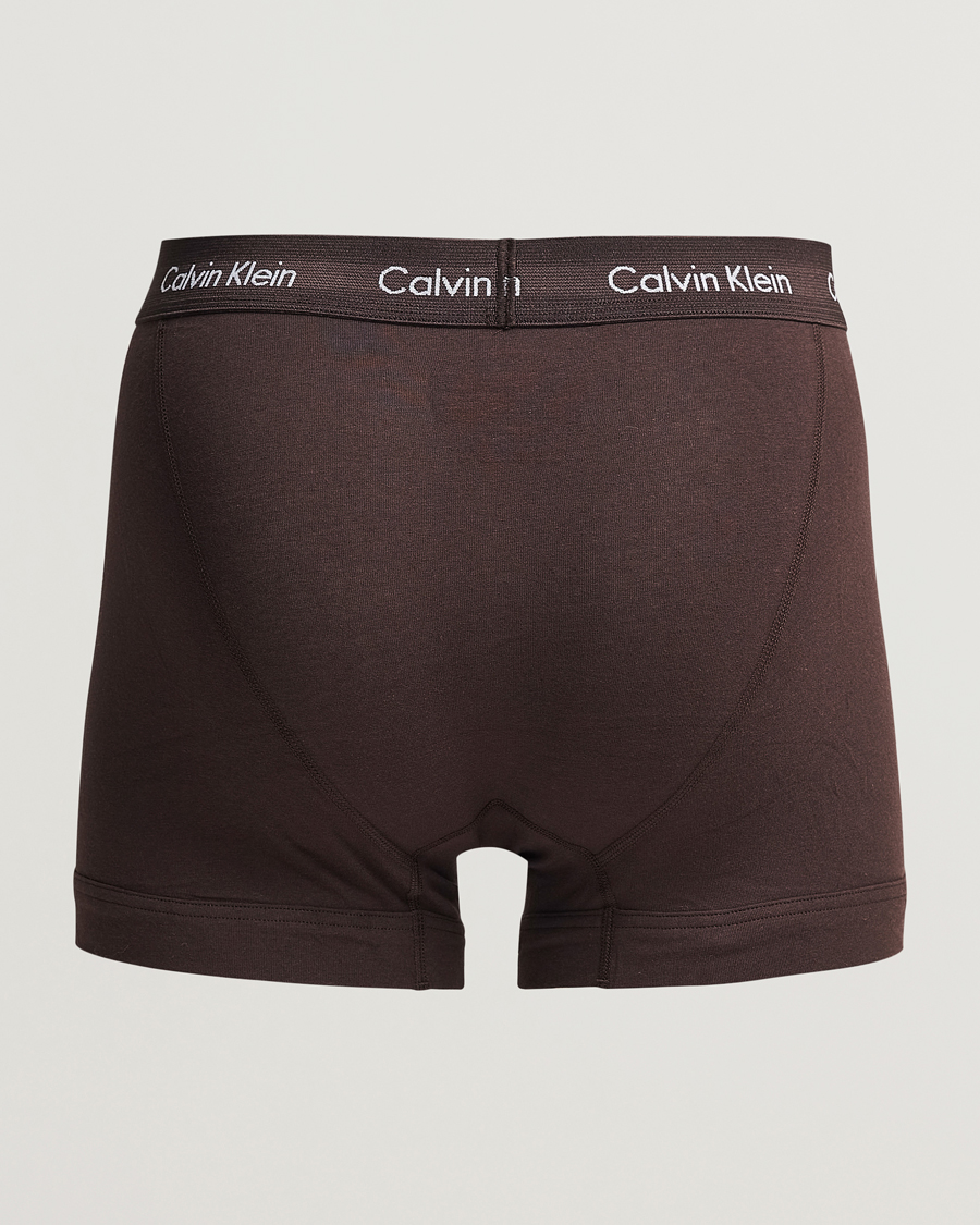 Homme | Sous-Vêtements Et Chaussettes | Calvin Klein | Cotton Stretch Trunk 3-Pack Black/Umber/Woodland