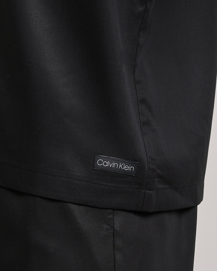 Homme | Chemises | Calvin Klein | Lyocell Short Sleeve Loungewear Shirt Black