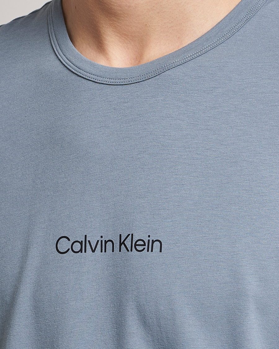 Homme | T-shirts | Calvin Klein | Logo Crew Neck Loungewear T-Shirt Beloved Blue