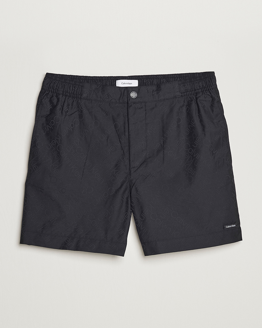 Homme | Maillots De Bain | Calvin Klein | Tailored Monogram Swimshorts Black