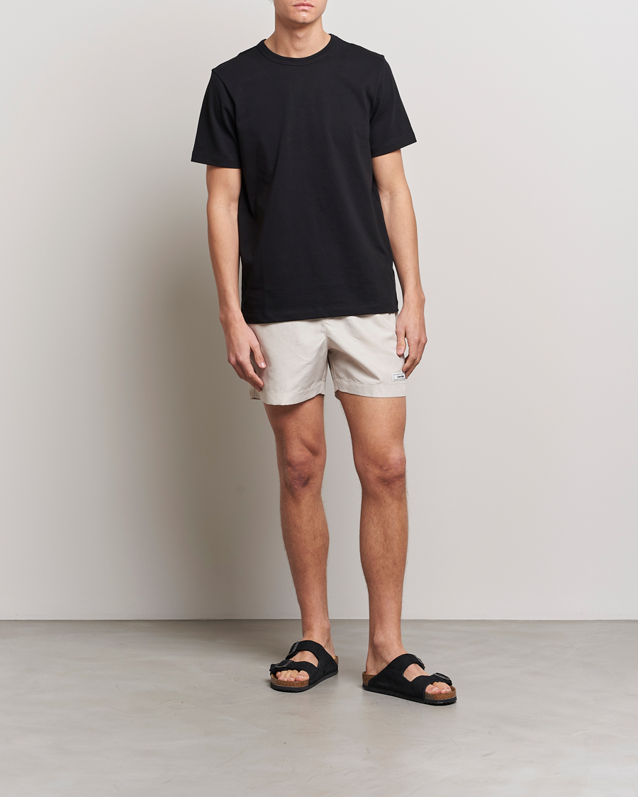 Homme | Maillots De Bain | Calvin Klein | Logo Drawstring Swimshorts Stony Beige