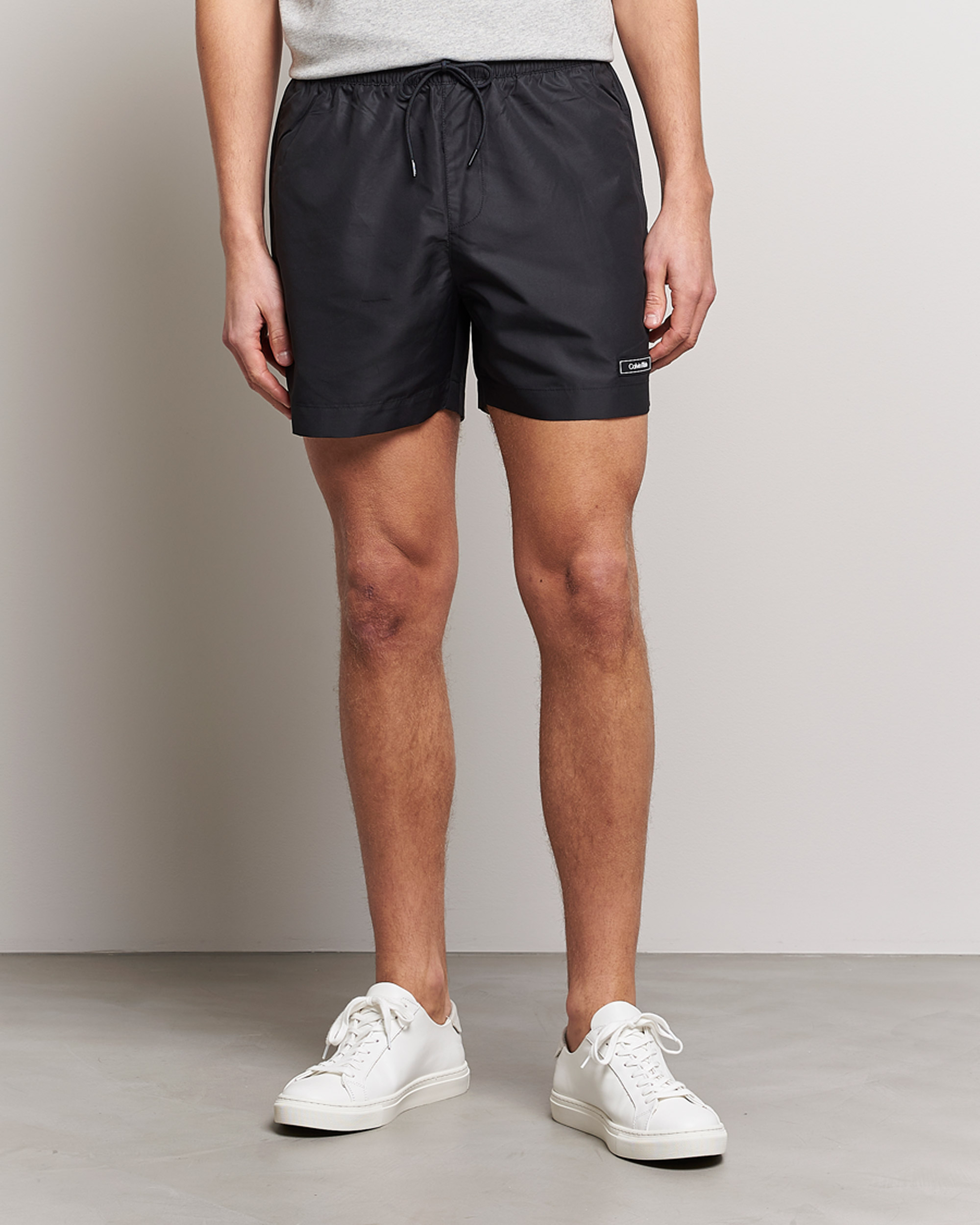 Homme | Maillots De Bain | Calvin Klein | Logo Drawstring Swimshorts Black