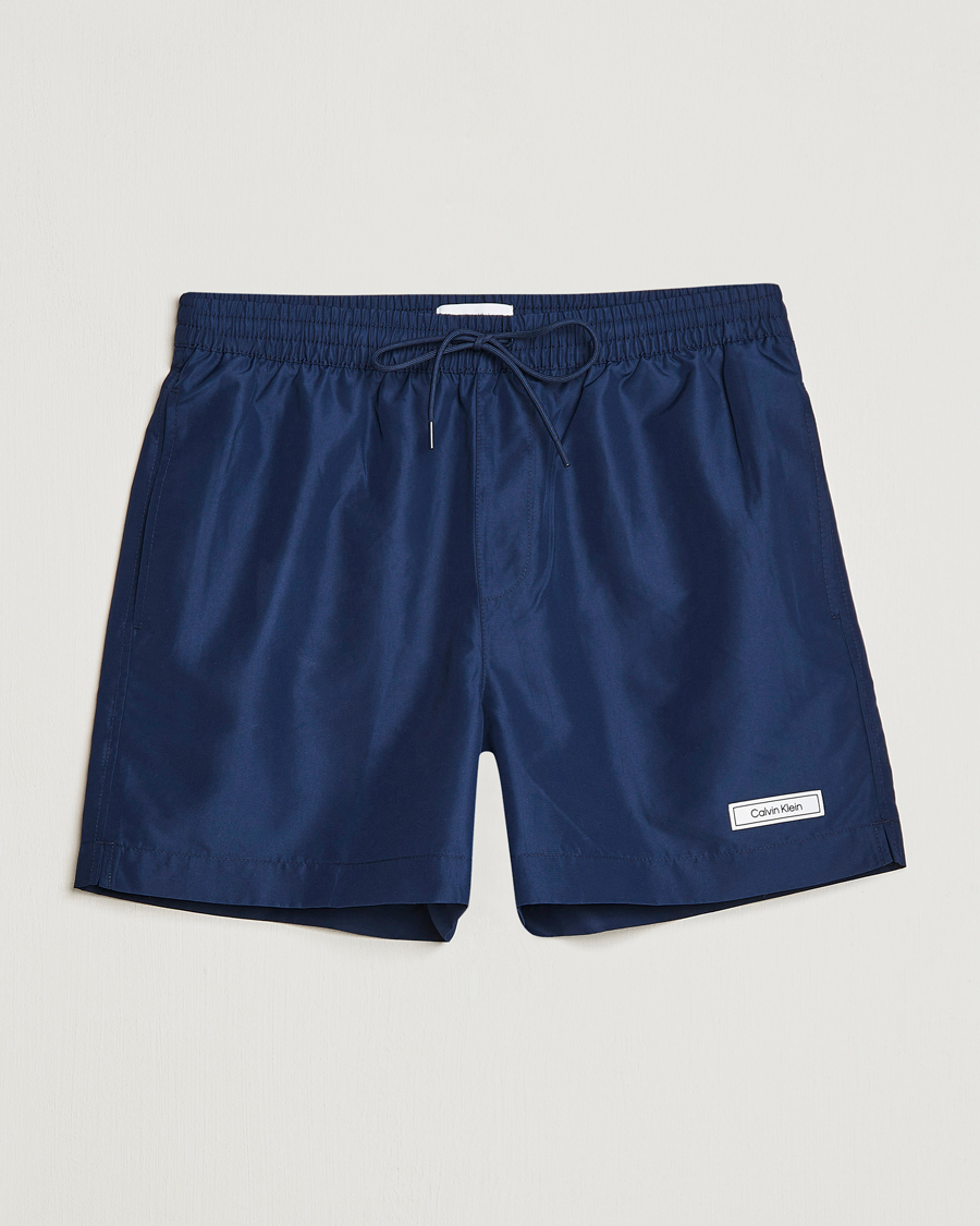 Homme | Maillots De Bain | Calvin Klein | Logo Drawstring Swimshorts Navy Iris