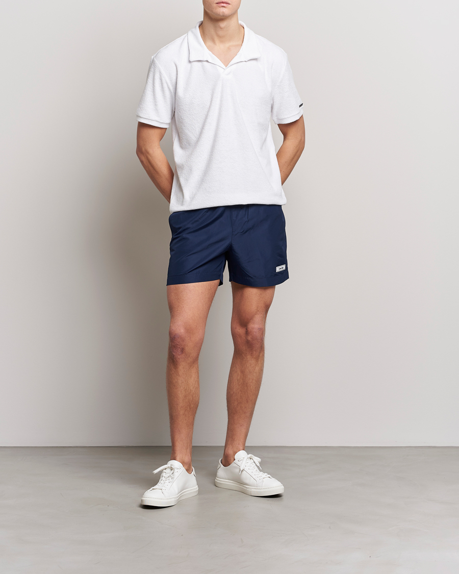 Homme | Maillots De Bain | Calvin Klein | Logo Drawstring Swimshorts Navy Iris