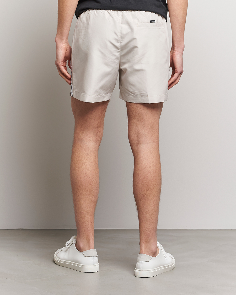 Homme | Maillots De Bain | Calvin Klein | Side Logo Drawstring Swimshorts Stony Beige