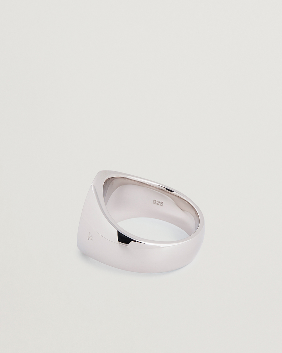 Homme | Bijoux | Tom Wood | Oval Polished Ring Silver