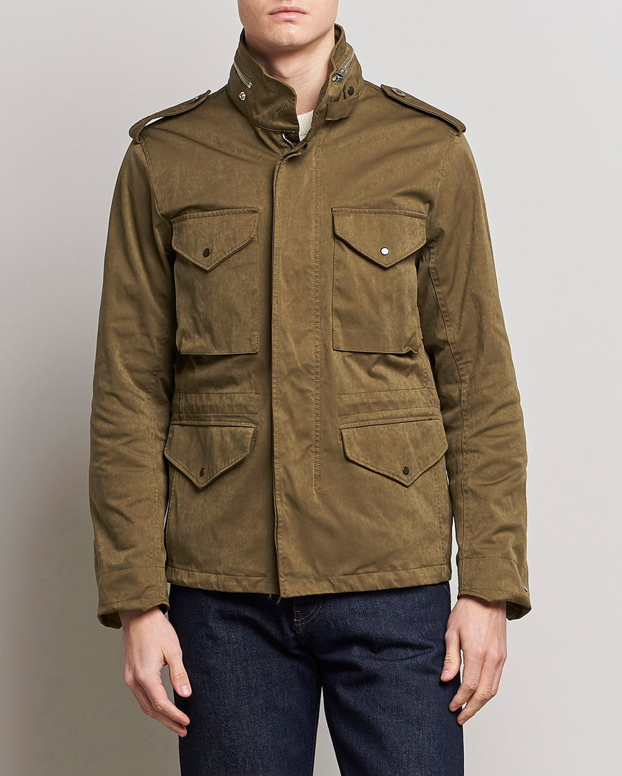 Homme | Manteaux Et Vestes | Ten c | 9 oz OJJ Piece Dyed Short Field Jacket Olive
