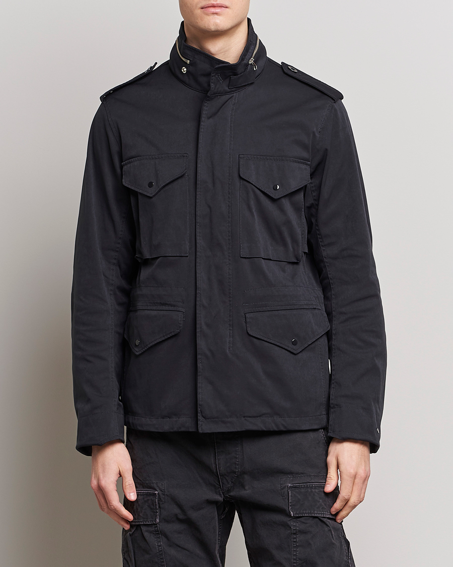 Homme | Manteaux Et Vestes | Ten c | 9 oz OJJ Piece Dyed Short Field Jacket Navy