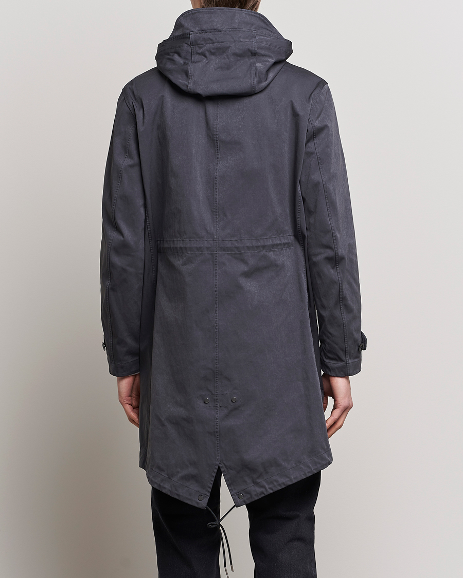 Homme | Manteaux Et Vestes | Ten c | 9 oz OJJ Piece Dyed Rider Parka Dark Grey