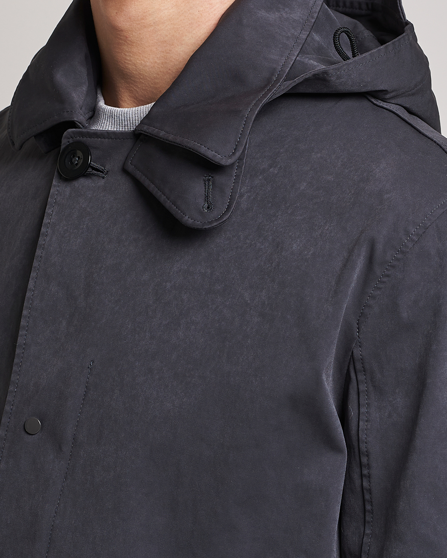 Homme | Manteaux Et Vestes | Ten c | 9 oz OJJ Piece Dyed Rider Parka Dark Grey