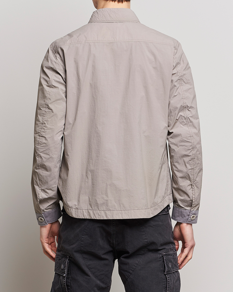 Homme | Manteaux Et Vestes | Ten c | Garment Dyed Nylon Jacket Light Grey