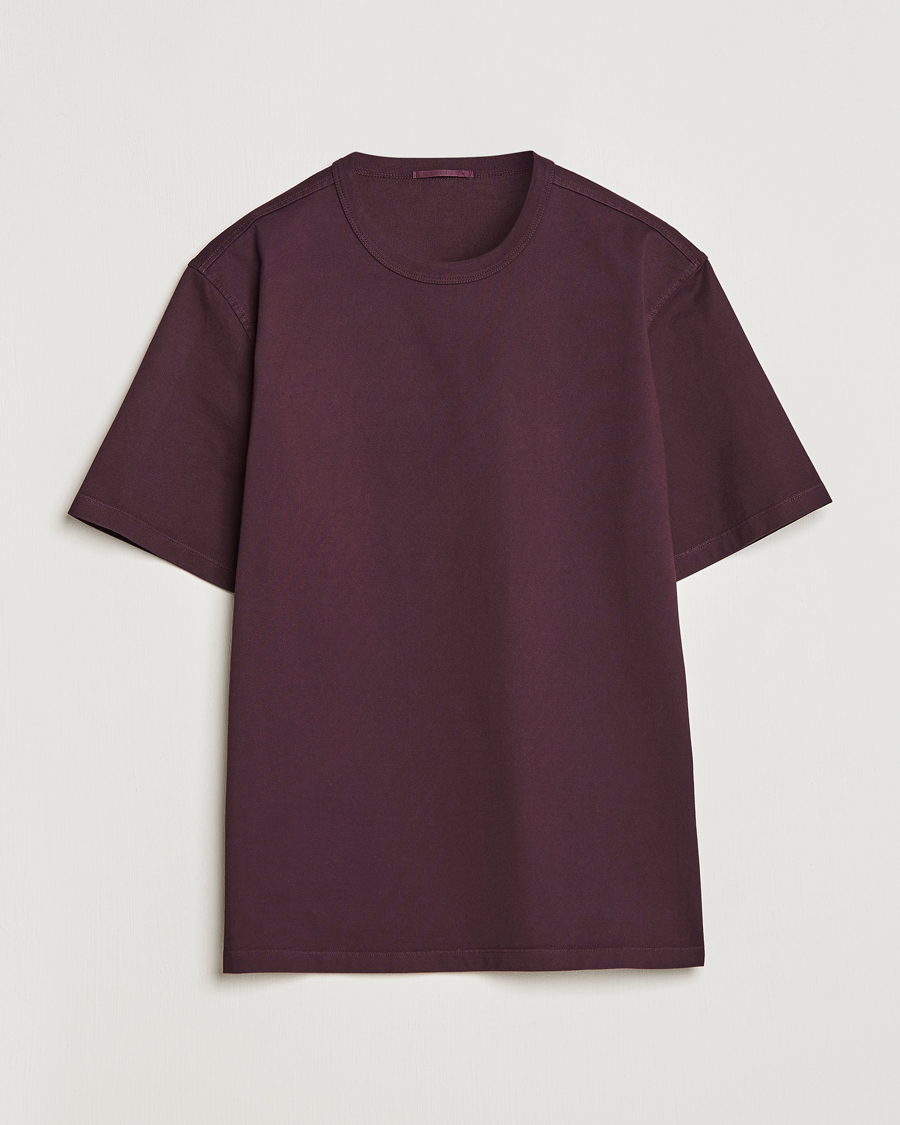 Homme | T-shirts | Ten c | Garment Dyed Cotton Jersey T-Shirt Blackberry