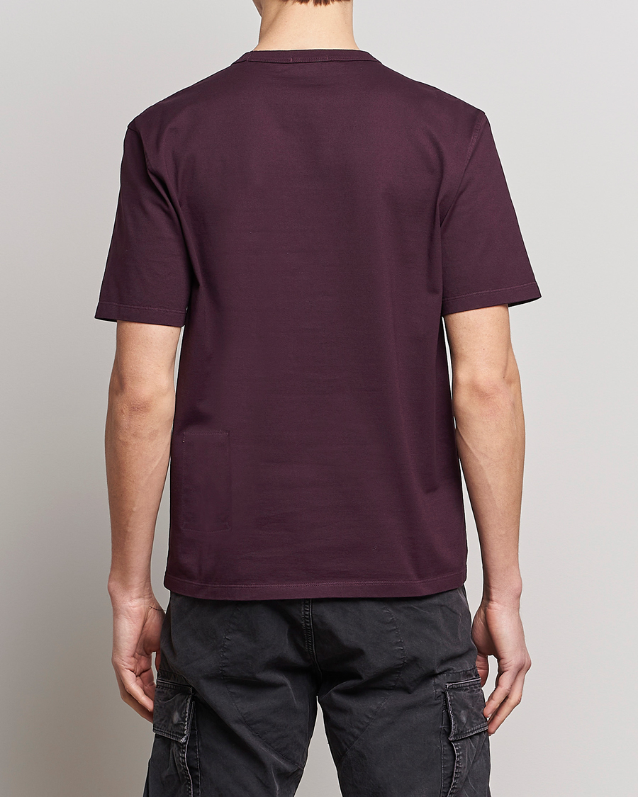 Homme | T-shirts | Ten c | Garment Dyed Cotton Jersey T-Shirt Blackberry
