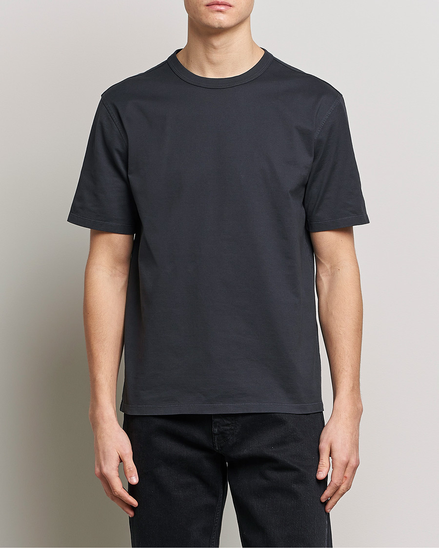 Homme | T-shirts | Ten c | Garment Dyed Cotton Jersey T-Shirt Blue Grey