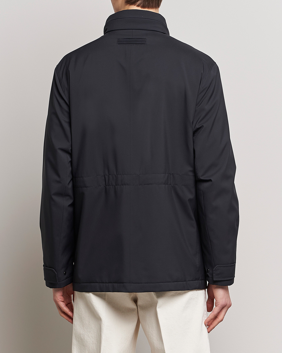 Homme | Manteaux Et Vestes | Zegna | Water Repellent Nylon Field Jacket Navy