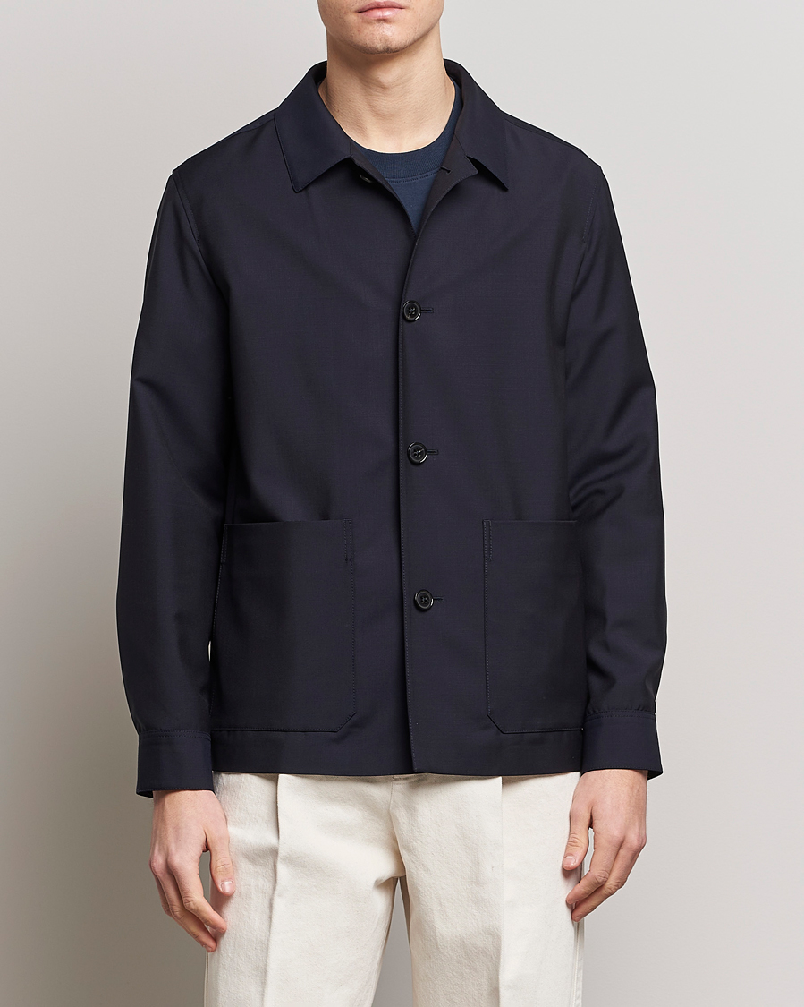 Homme | Manteaux Et Vestes | Zegna | Wool/Mohair Chore Jacket Navy