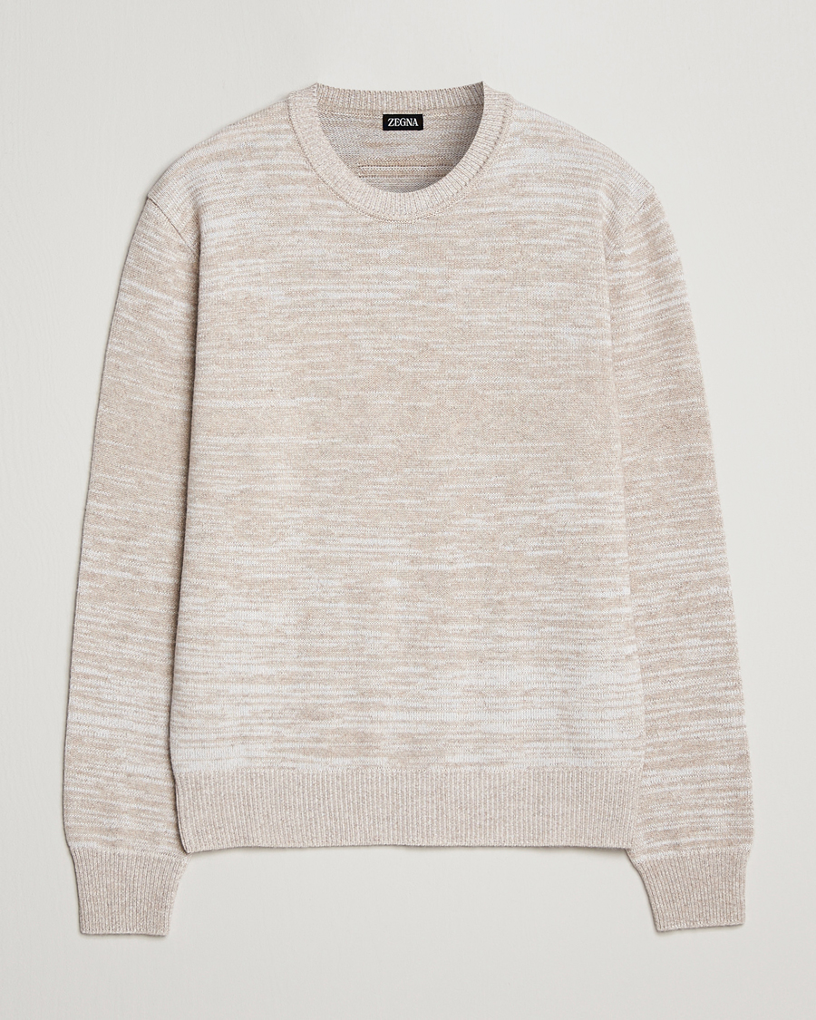 Homme | Pulls Et Tricots | Zegna | Oasi Cashmere/Cotton Melange Sweater Beige