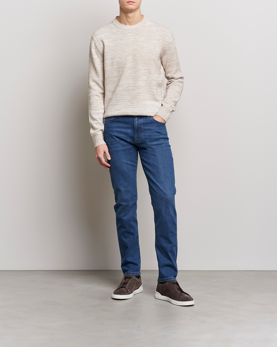 Homme | Pulls Et Tricots | Zegna | Oasi Cashmere/Cotton Melange Sweater Beige