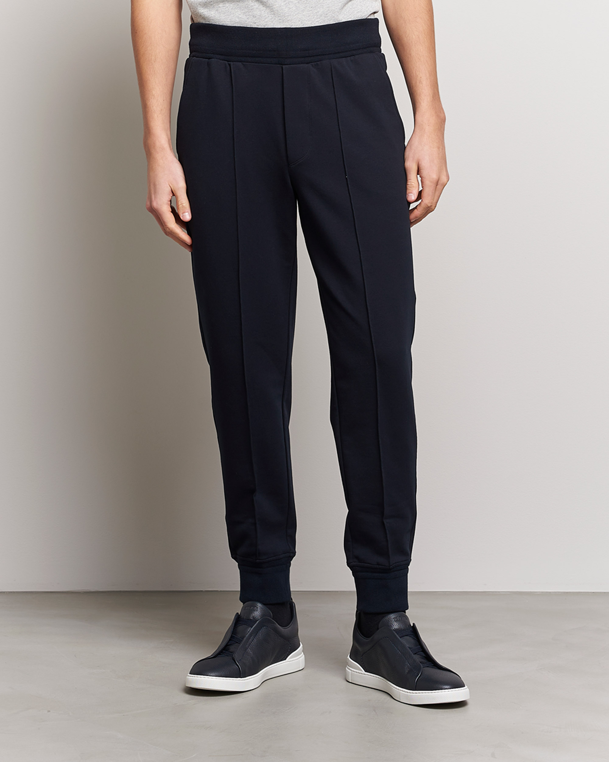 Homme | Pantalons | Zegna | Cotton Stretch Joggers Navy