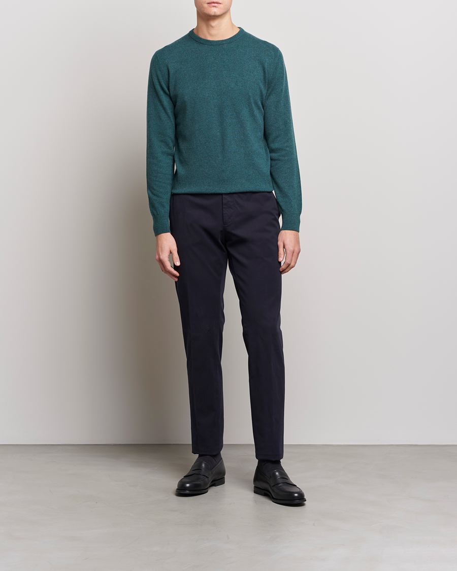 Homme | Pantalons | Zegna | Slim Fit Premium Cotton Chinos Navy
