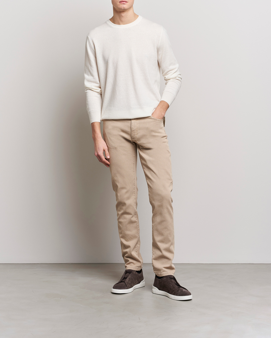 Homme | Pantalons | Zegna | Slim Fit Dyed 5-Pocket Pants Brown