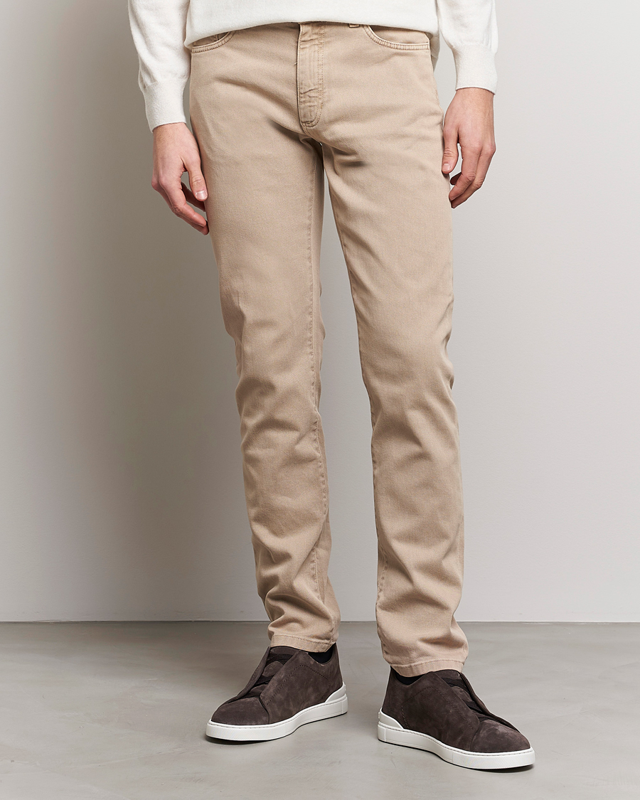 Homme | Pantalons | Zegna | Slim Fit Dyed 5-Pocket Pants Brown