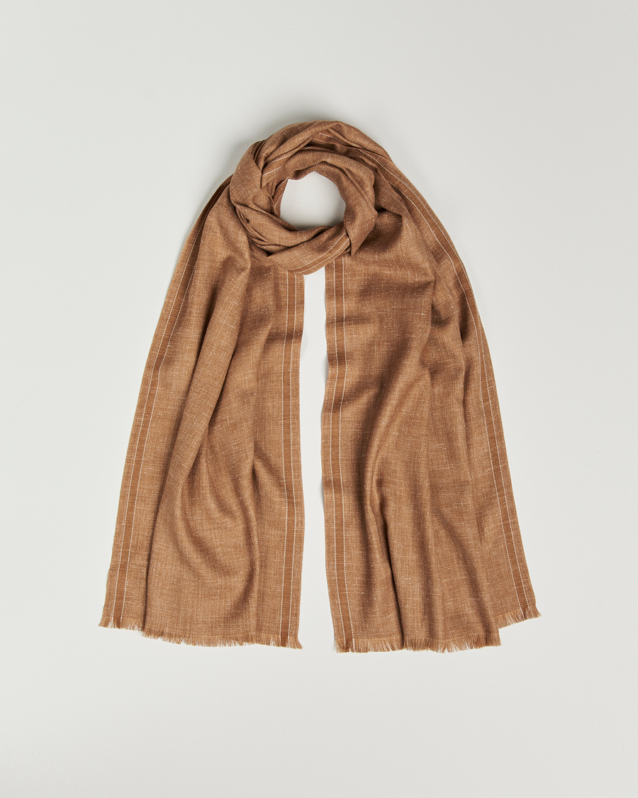 Homme | Zegna Oasi Cashmere/Linen Scarf Beige | Zegna | Oasi Cashmere/Linen Scarf Beige