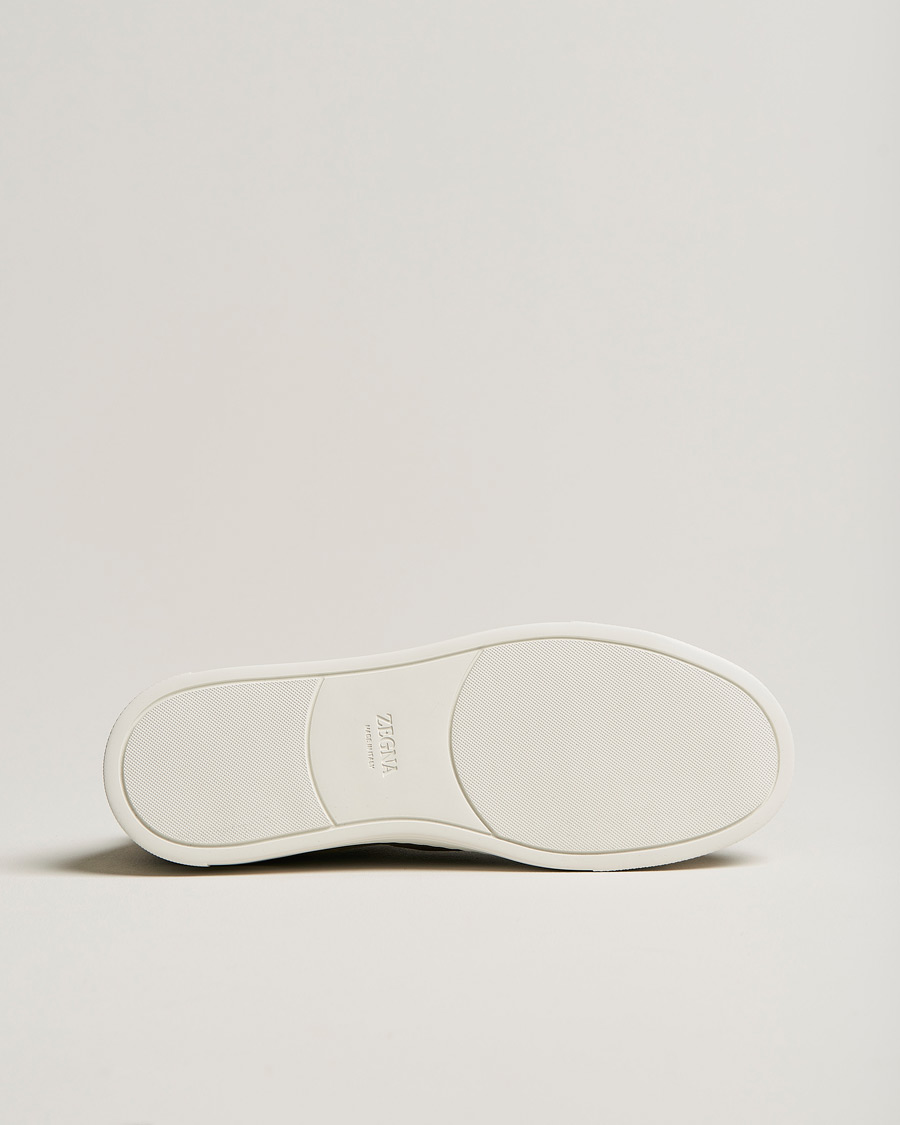 Homme | Zegna Triple Stitch Sneakers Dark Brown Suede | Zegna | Triple Stitch Sneakers Dark Brown Suede