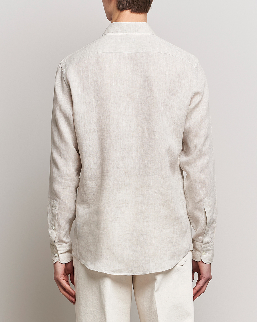 Homme | Chemises | Zegna | Slim Fit Linen Shirt Light Beige