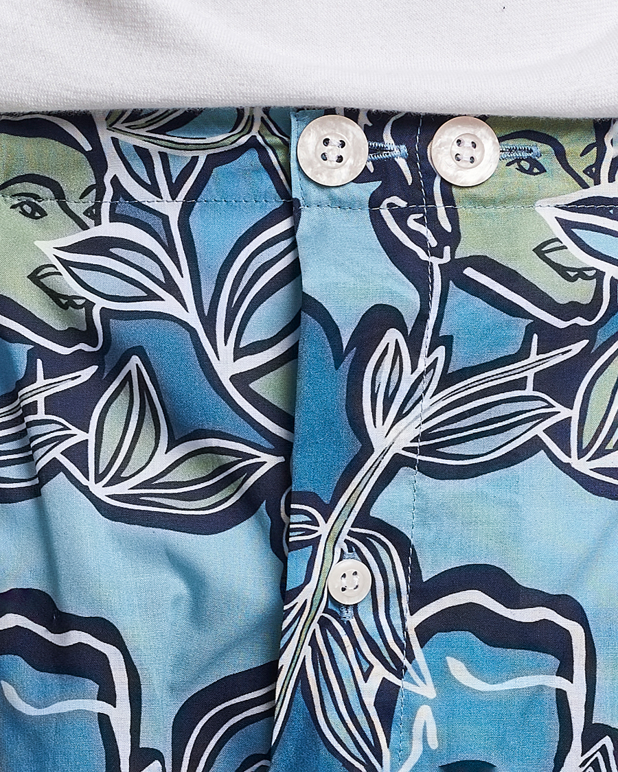 Homme | Peignoirs Et Pyjamas | Derek Rose | Shortie Printed Cotton Pyjama Set Multi