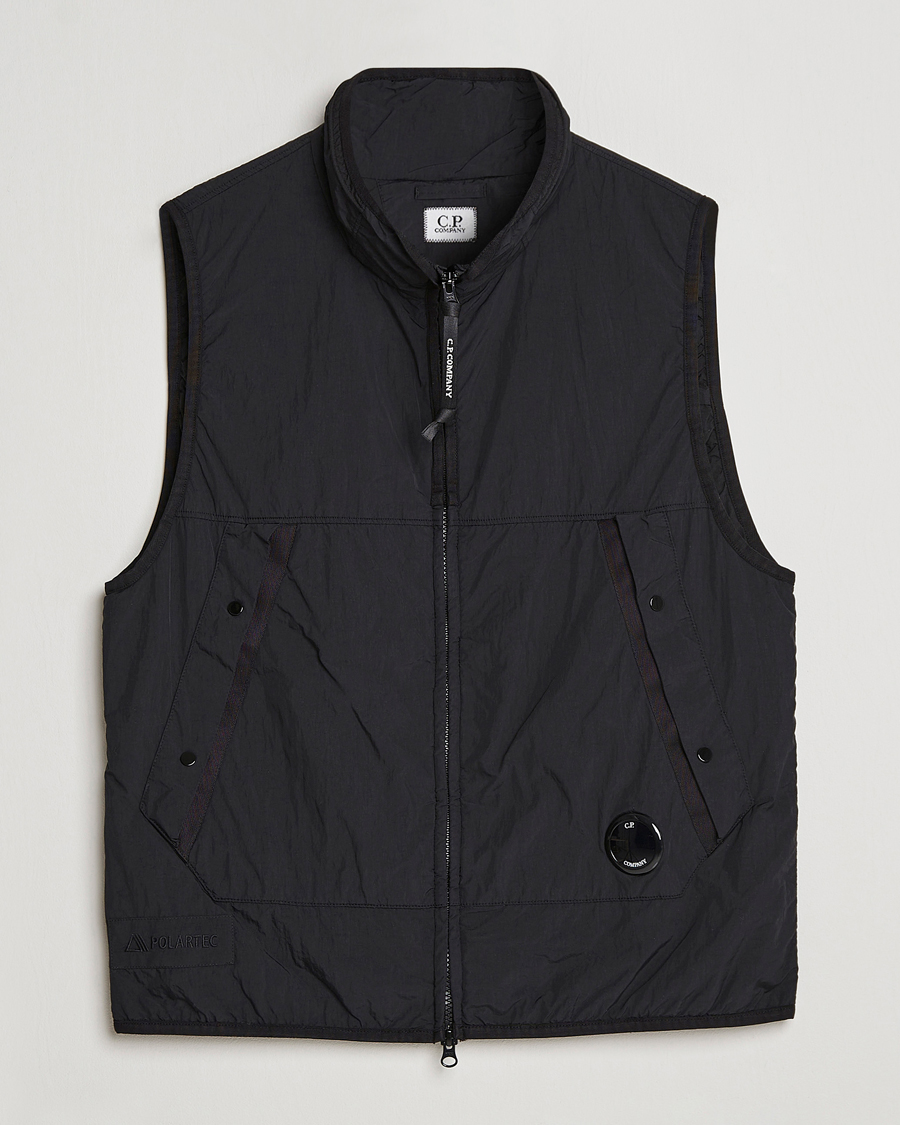 Homme | C.P. Company Polartek G.D.P.Nylon Vest Black | C.P. Company | Polartek G.D.P.Nylon Vest Black