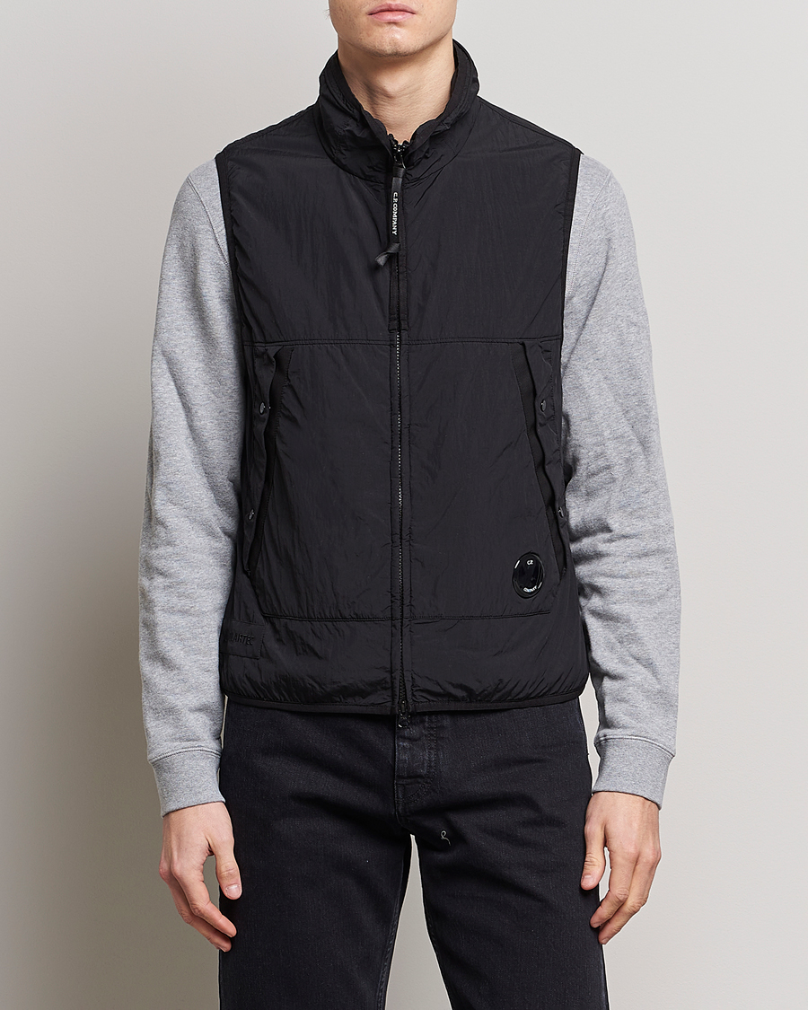 Homme | C.P. Company Polartek G.D.P.Nylon Vest Black | C.P. Company | Polartek G.D.P.Nylon Vest Black
