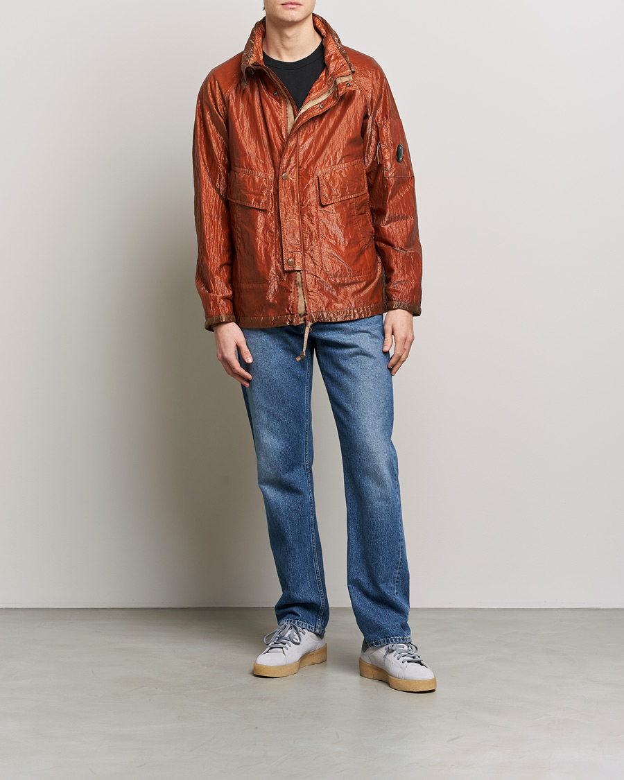 Homme | Manteaux Et Vestes | C.P. Company | Kan-D Garment Dyed Nylon Jacket Rust