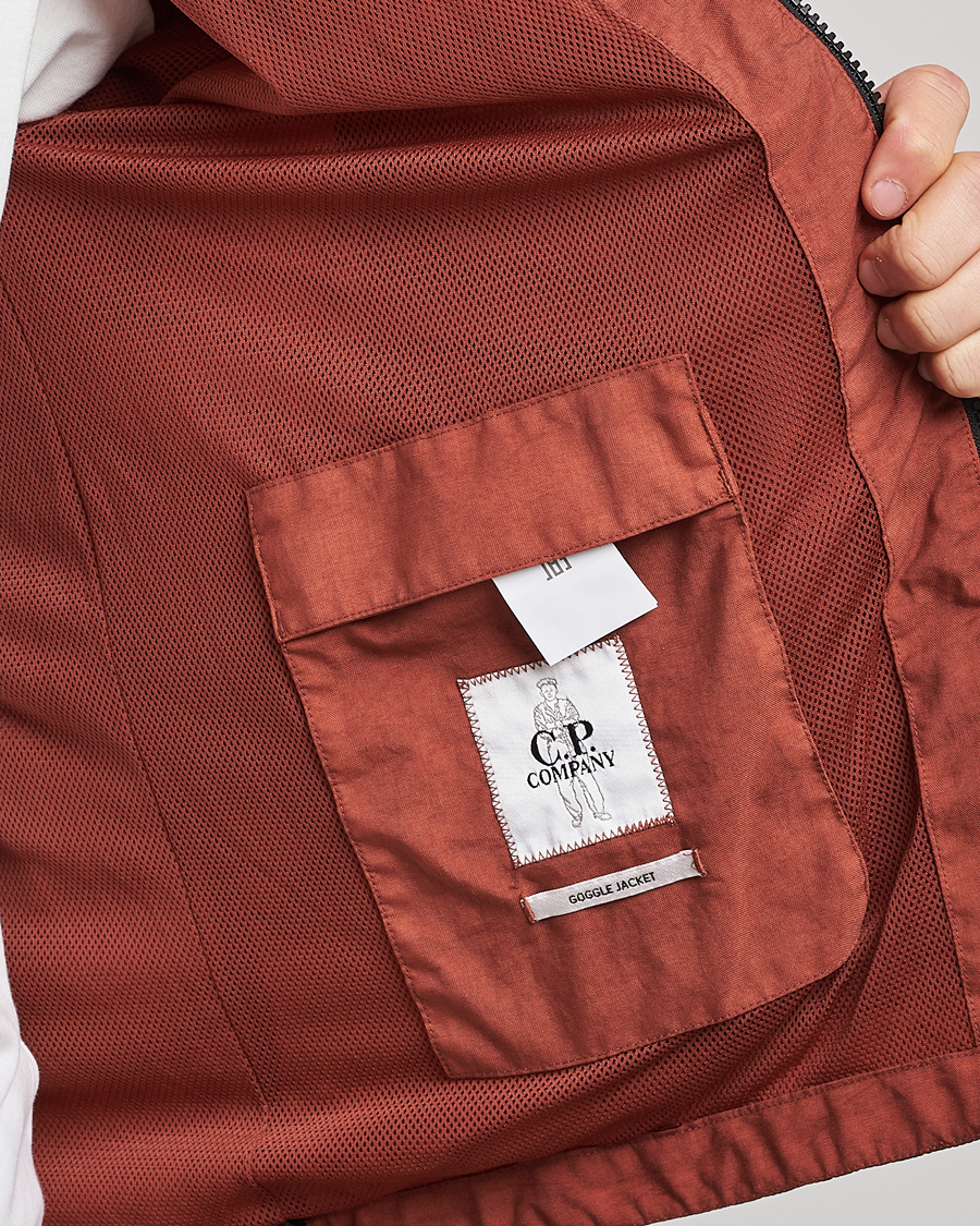 Homme | Manteaux Et Vestes | C.P. Company | Chrome Re-cycled Nylon Goggle Jacket Rust