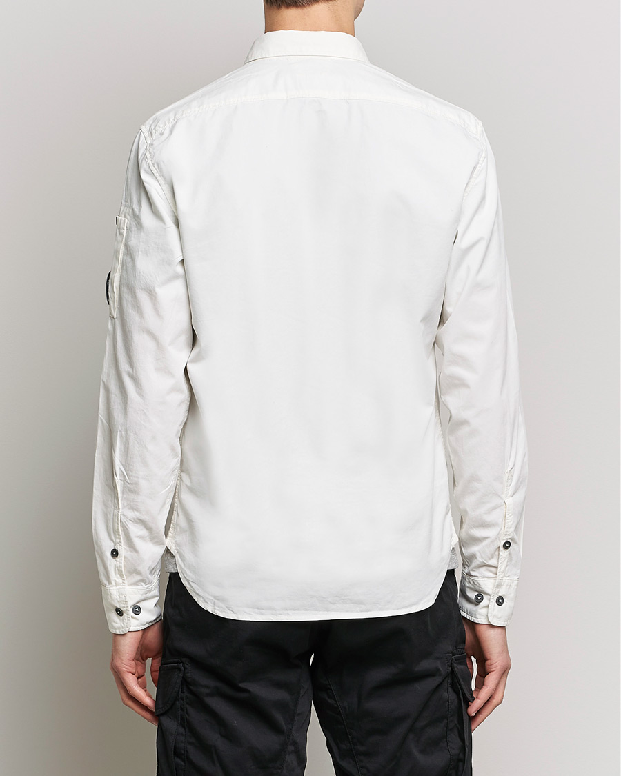 Homme | Chemises | C.P. Company | Garment Dyed Gabardine Shirt Jacket White