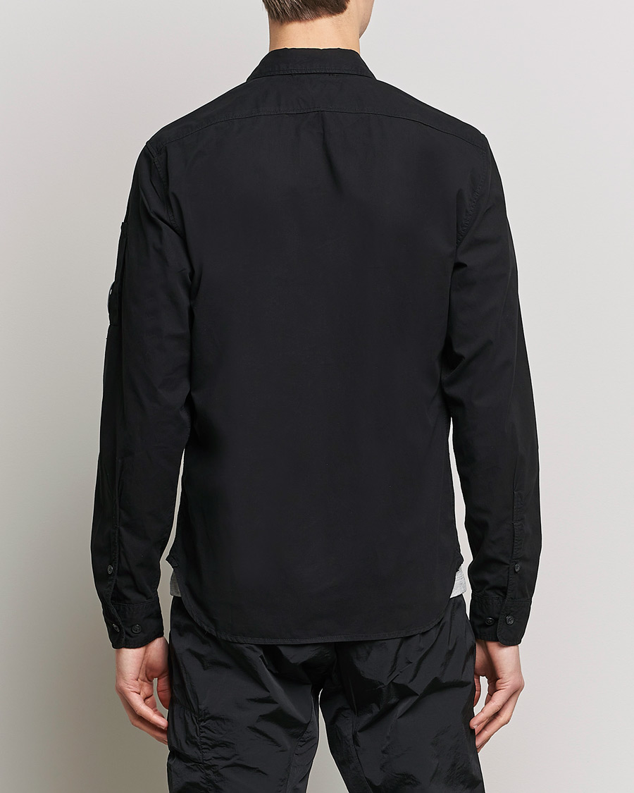 Homme | Chemises | C.P. Company | Garment Dyed Gabardine Shirt Jacket Black