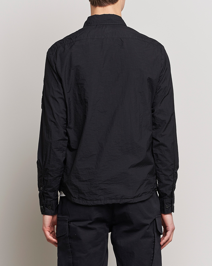 Homme | Chemises | C.P. Company | Taylon L Nylon Zip Shirt Jacket Black