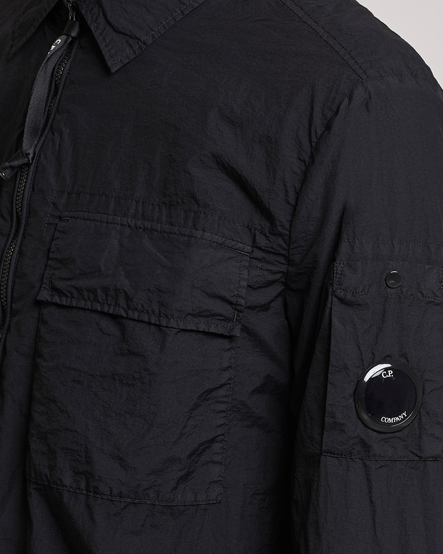 Homme | Chemises | C.P. Company | Taylon L Nylon Zip Shirt Jacket Black