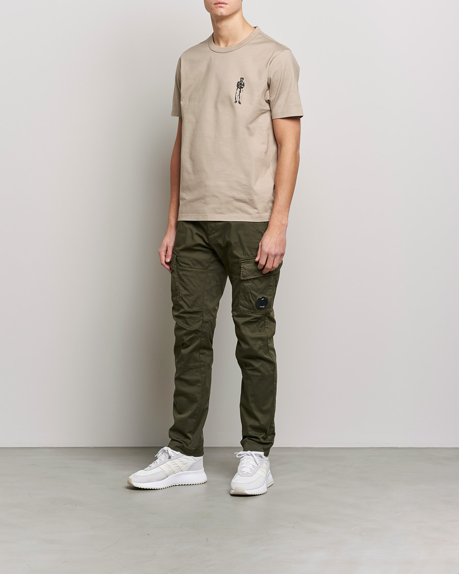 Homme | Pantalons | C.P. Company | Satin Stretch Cargo Pants Olive