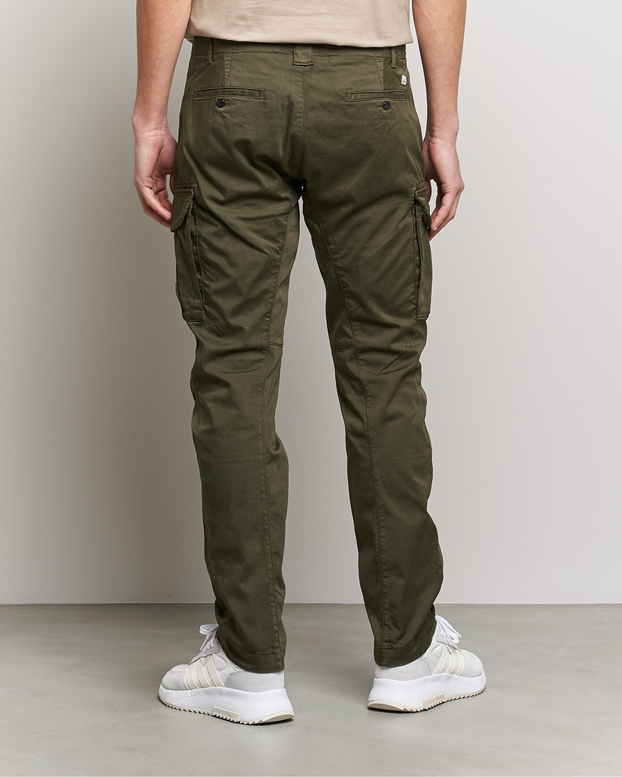Homme | Pantalons | C.P. Company | Satin Stretch Cargo Pants Olive