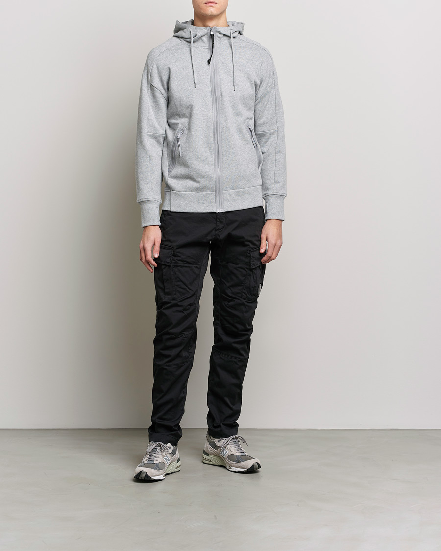 Homme | Pantalons | C.P. Company | Satin Stretch Cargo Pants Black